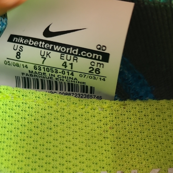 Nike Blue and Gray Sneakers with Flyknit 4.0 Running - Picture 6 of 16